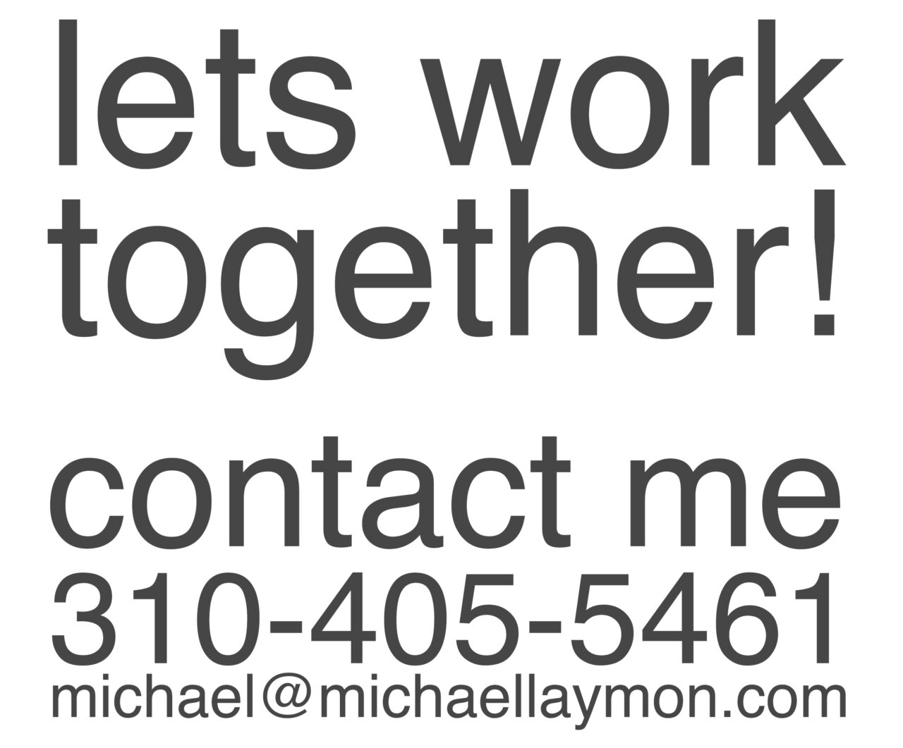 contact | Michael Laymon